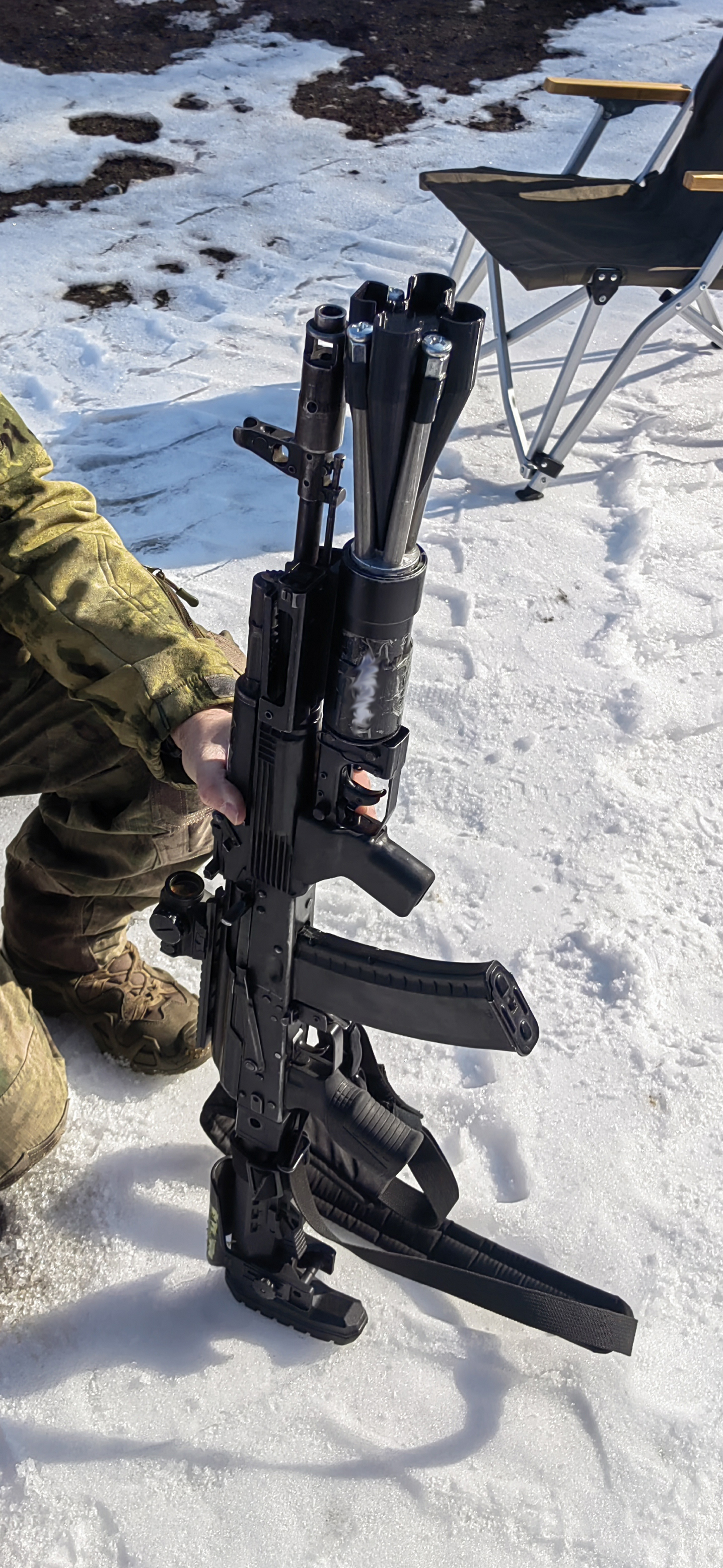 Сеткомет против дронов для гранатомета подствольного Калашников